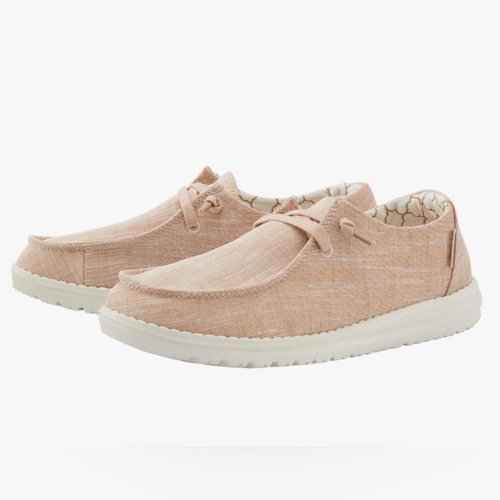 Hey Dude NWT Wendy Sparkling Rose gold pink shoes women’s 6